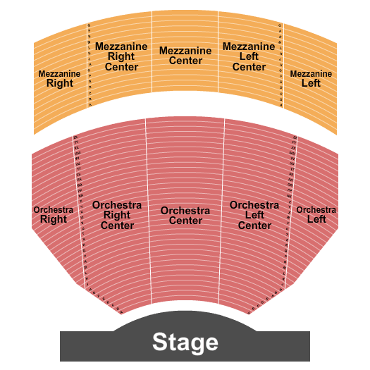 Hollywood Pantages Theatre Pantages Seating Chart